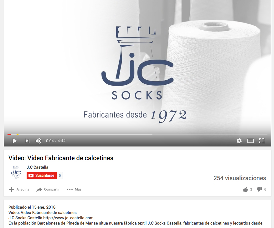 Video Fabricante Calcetines