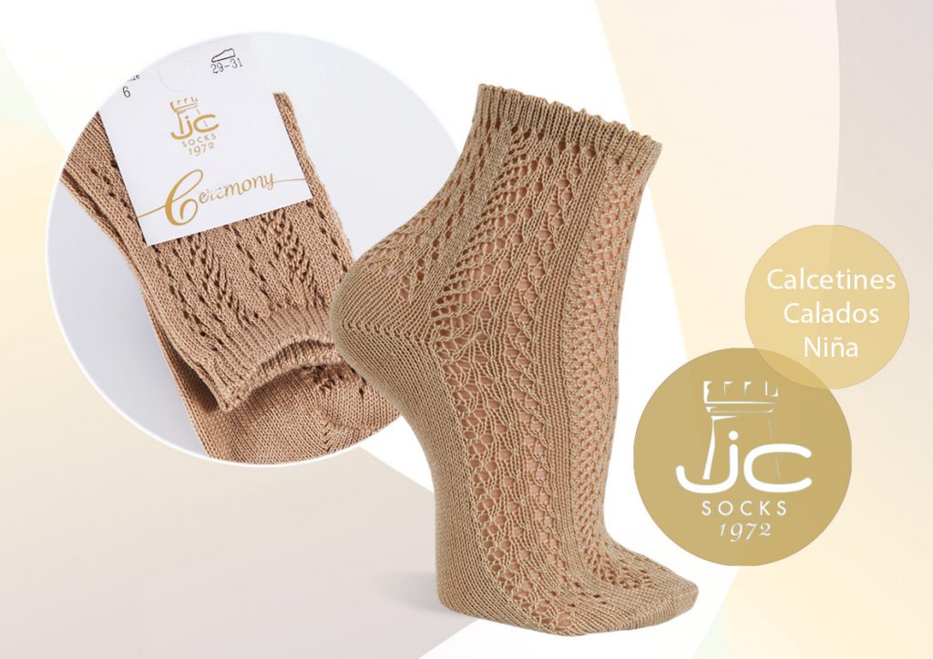 Calcetines calados niña, calcetines perlé | JC Castellà fabricantes