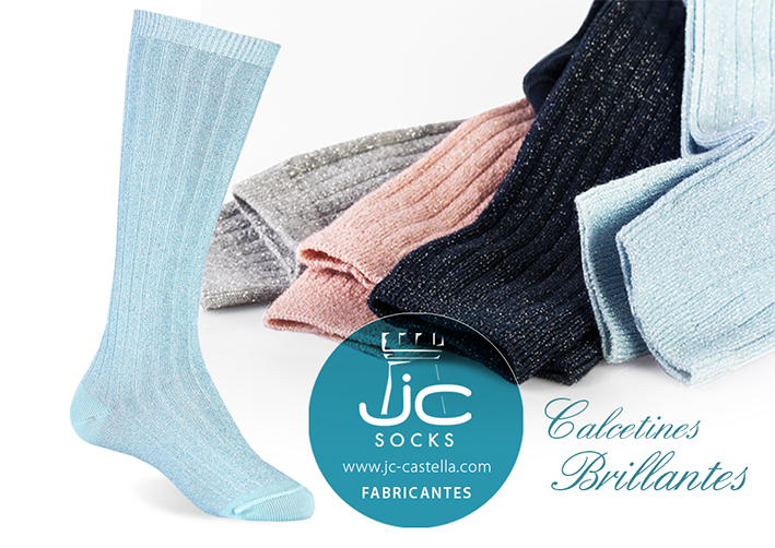 bestia esculpir paquete Calcetines niña altos brillantes | Moda infantil | JC Castellà fabricantes