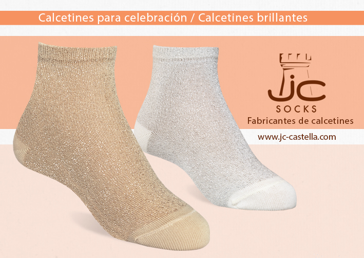 Calcetines niña brillantes