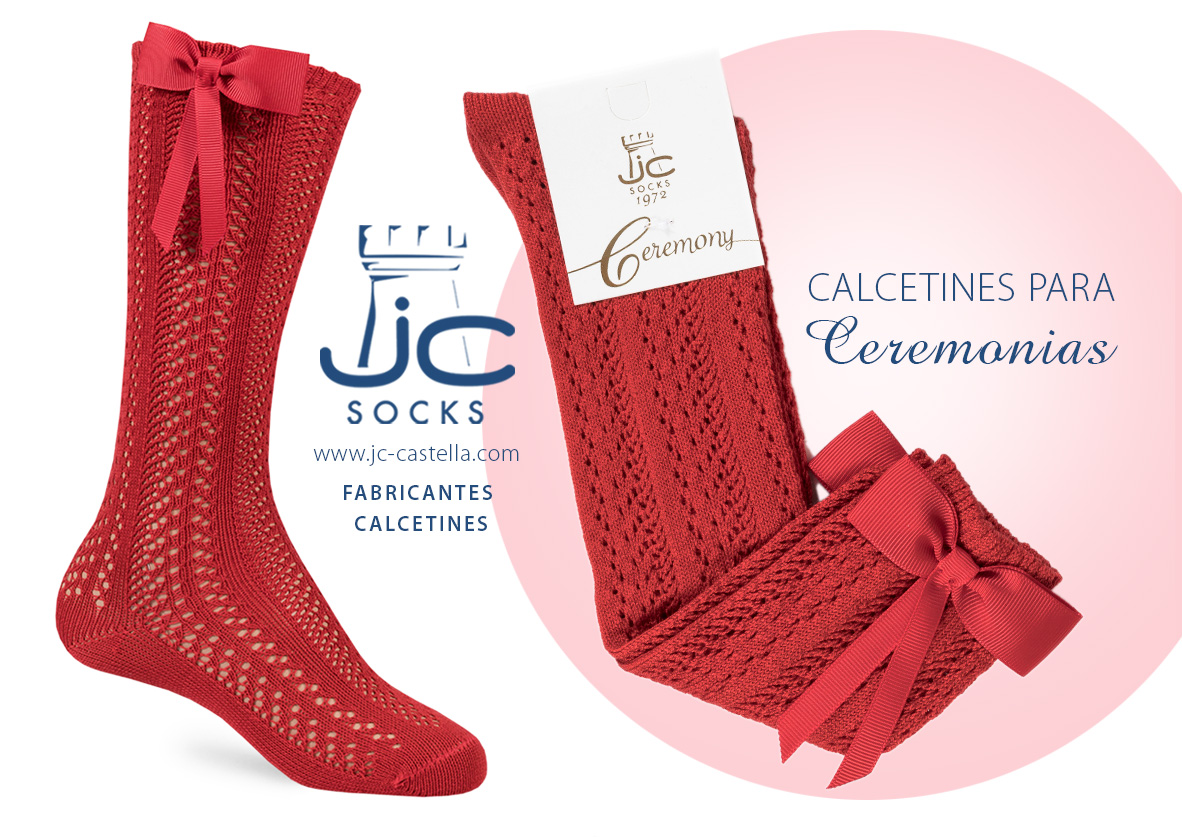 Calcetines para ceremonia con lazo