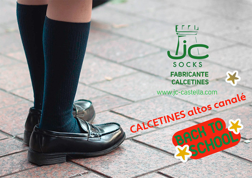 Calcetines altos canalé básicos