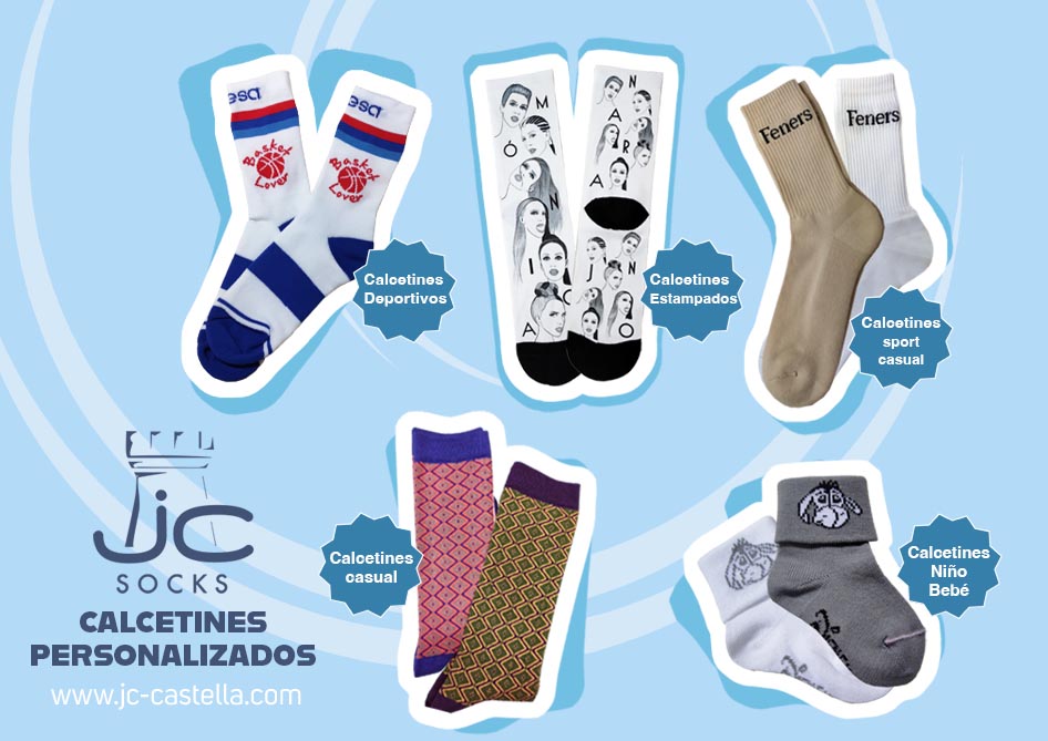 Fabricante de calcetines personalizados sublimación - JC Castellà